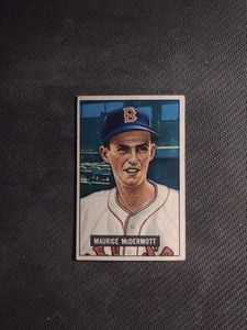 1951 Bowman #16 Maurice McDermott Boston Red Sox keine Knicke ArtikelT. - Bild 1 von 2
