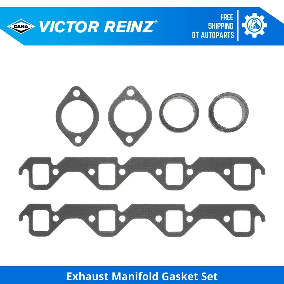 For 1975-1996 Ford F-150 Exhaust Manifold Gasket Set Victor Reinz 1976 1977 1978 - Image 1 of 1