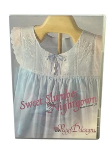 Sweet Slumber Nightgown French Sewing Technique Peggy D Designs Multi Format CD - Picture 1 of 3