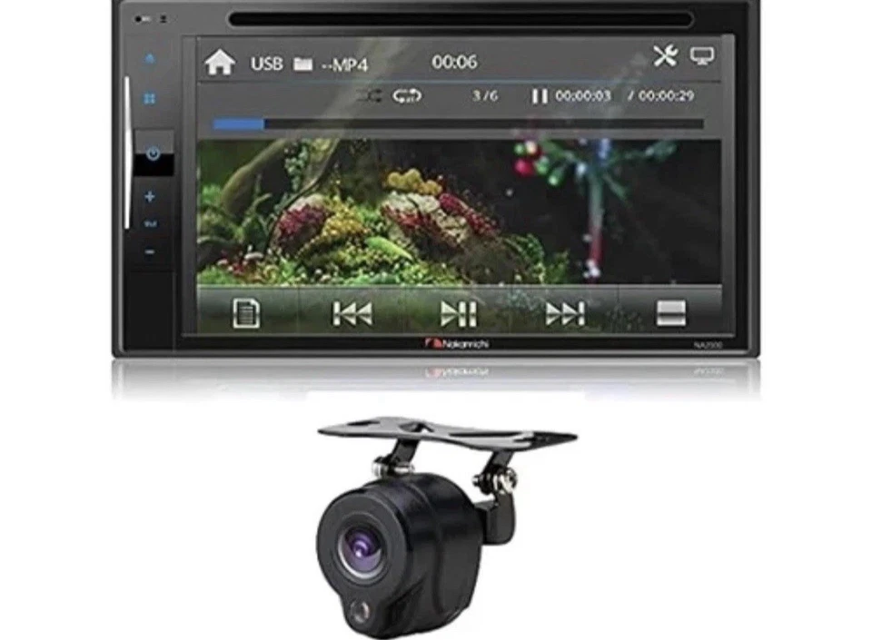 Nakamichi 2-DIN 6.2” Capacitive Screen with DVD Player (NA3020) & Backup Camera - Image 1 of 3