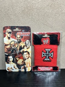 Official WWE HHH Wrist Band & Orton Keyring Groovy Official Merchandise - New - Picture 1 of 6