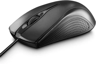 Hama Computermaus mit Kabel (Maus mit 3 Tasten für PC, Laptop oder Windows 11/10 - Bild 1 von 4