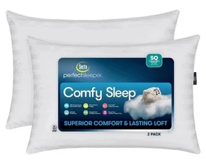 Serta Perfect Sleeper Comfy Sleep Bed Pillow, 2 Pack, Assorted Sizes - Picture 1 of 2