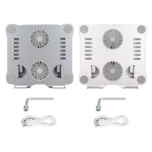 Laptop Stand With 2 Cooling Fans Foldable Adjustable Laptop Cooling Stand For CB - Afbeelding 1 van 30