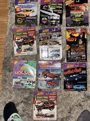 Johnny Lightning Diecast Lot – Frightnin’, Kiss, Hot Rods, Monopoly + More - Image 1 of 4