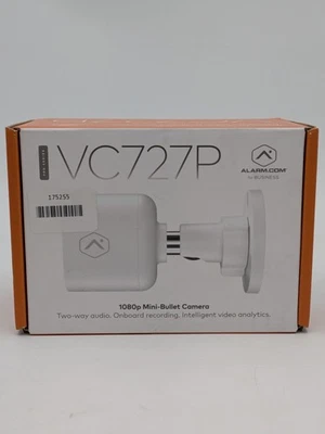 Alarm com PoE Mini Bullet Two Way Audio 1080p Security Camera ADC-VC727P  - Image 1 of 4