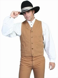 Scully RW041-BRN-XXL Mens Rangewear Frontier Vest- Brown- XXL - Picture 1 of 1