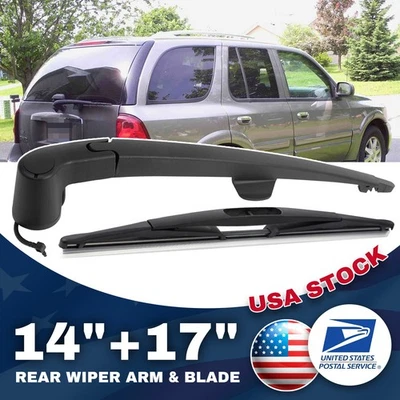 Nuevo limpiaparabrisas trasero premium negro y brazo tamaño 14"17" para GMC Envoy 2007-2009 Foto 1 de 4
