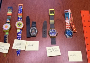 SWATCH UHR Lot SCK101 BLUE CHIP CHRONO Sea Traffic Black Line Catherdral - Bild 1 von 19