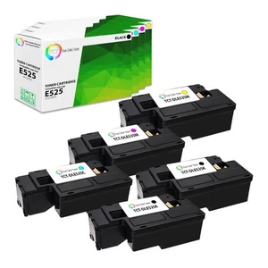 Paquete de 5 cartuchos de tóner láser TCT para Dell Multi-Fuction serie E525w juego de colores - Imagen 1 de 6
