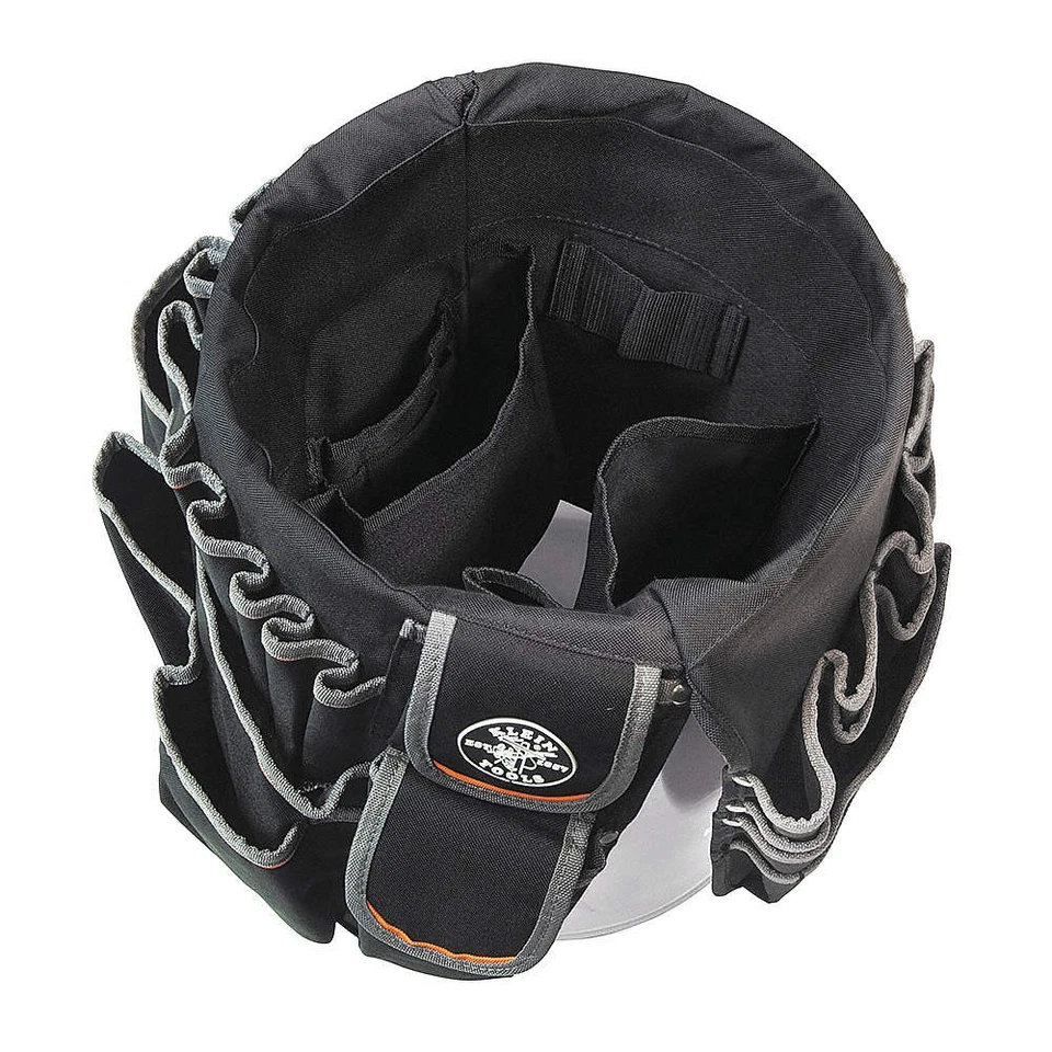 KLEIN TOOLS 55448 Bucket Tool Organizer,Polyester,Black 45HL37 - Image 1 of 1