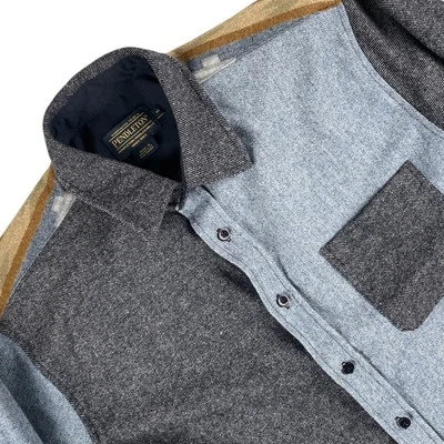 Pendleton Shirt Mens M Blue Southwestern Aztec Pure Virgin Wool Western USA A+++ - Image 1 of 4