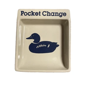 Trinket Pocket Change Ceramic Dish By Potpourri Press Duck Mallard Greensboro - Picture 1 of 7