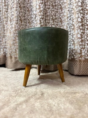 Reposapiés tapizado, puf otomano, banco de tocador, silla puf, taburete reposapiés, Foto 1 de 4