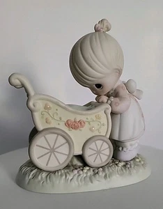 Cochecito de bebé Precious Moments Little Girl Push 1996 Something Precious From Above - Imagen 1 de 5