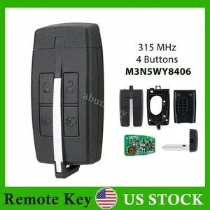 For Lincoln MKS MKT 2009 2010 2011 2012 Keyless Smart Remote Key Fob M3N5WY8406 - Picture 1 of 6