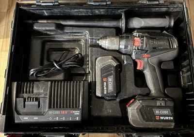 Würth Akkuschrauber ABS 18 Compact M-Cube 2x Akku 18V/4.0Ah + Ladegerät  - Bild 1 von 4