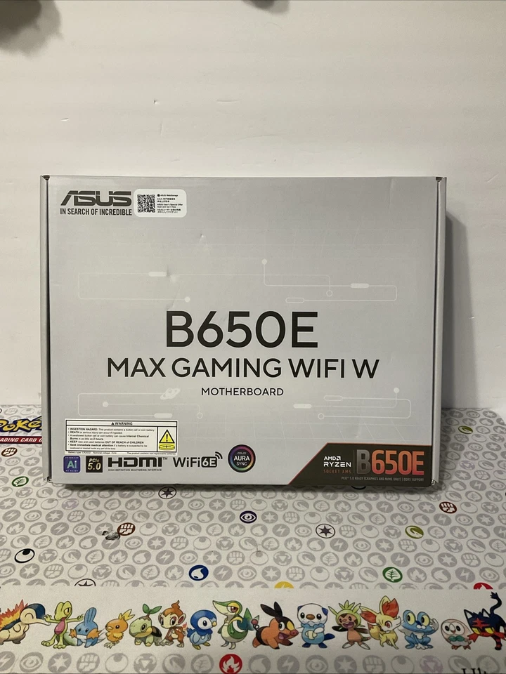 ASUS B650E MAX GAMING WIFI W - AMD B650 AM5 ATX Motherboard, White PCB, DDR5, PC - Image 1 of 4
