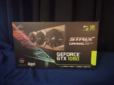 ASUS Geforce GTX 1080 Caja e Insertos Solo Póster Insignia Estuches CD Manual+++ Foto 1 de 3