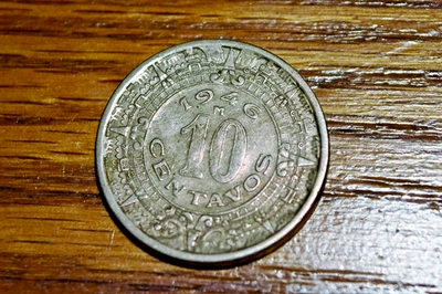 Moneda de 10 centavos de México 1946 M, km432 Foto 1 de 2