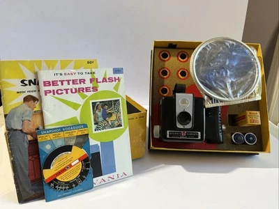 柯达 Brownie Hawkeye 相机闪光灯模型套装原装盒复古未经测试 — 第 1/4 张图片