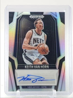 Keith Van Horn 2024-25 Panini Prizm negro firmas redes plateadas automático Q3701 Foto 1 de 2