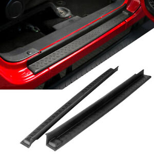 2-Door Car Cover Step Front Door Sill Entry Guard Kit For Jeep Wrangler JK 07-17 (For: Jeep)