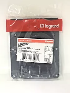 Cover Plate 2 Gang GFCI Duplex Flip Lid NEW Legrand b - Picture 1 of 1