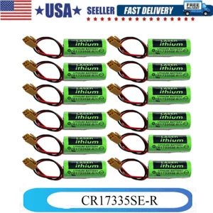 12X CR17335SE-R 3V PLC Battery For Fanuc A98L-0031-0006 A02B-0177-K106 Battery - Picture 1 of 7