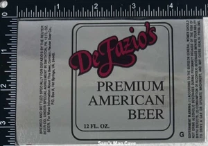 DeFazio's Premium amerikanisches Bieretikett - Bild 1 von 1