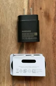 Original Samsung 25W USB-C Super Fast Charger & USB-C Cable Galaxy S21 S22 Ultra - Picture 1 of 4