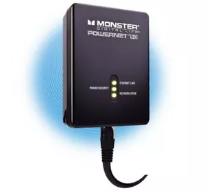 Monster Powerline Network Ethernet Powernet 50 200mbps Speed Plug & Play - Picture 1 of 3