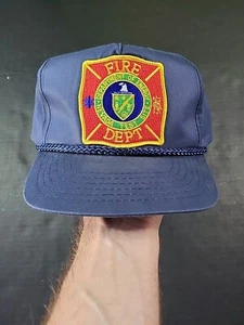 Vintage Fire Department Of Nevada Snapback Hat Cap, Navy Blue - Bild 1 von 12