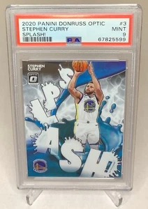 2020 Panini Optic Stephen Curry Splash! PSA 9 #3 - Picture 1 of 2