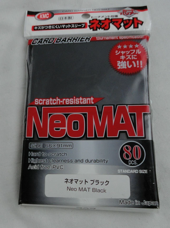 Fundas para tarjetas negras KMC Neo-Mat tamaño estándar 66x91 mm (80 piezas) KMCNM1737 Foto 1 de 1