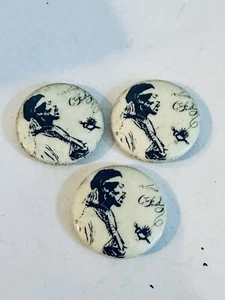 3 Stück Lot Vintage Jimmy Hendrix Button Pins 1 Zoll - Bild 1 von 2