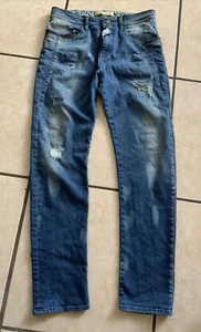 JOHN GALLIANO  Gazette Juniors Big Boys Kids Blue Cotton Jeans Pants Sz 14 - Picture 1 of 12