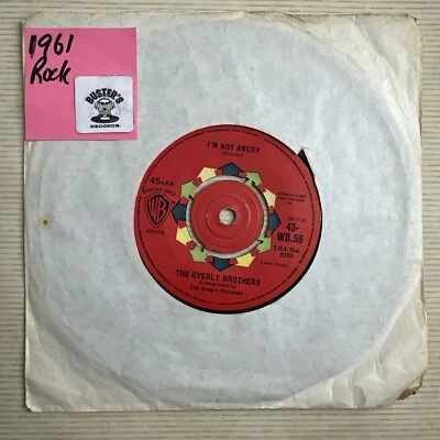 The Everly Brothers - Crying In The Rain 7” Vinyl Record Single VG+ - Image 1 of 4