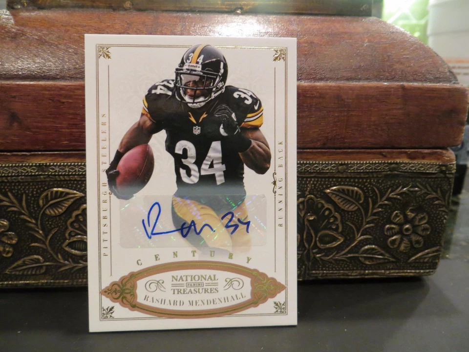 National Treasures Century Autograph Steelers Rashard Mendenhall 13/49  2012 - Image 1 of 3