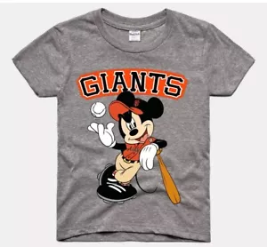 SF GIANTS MICKEY MOUSE TODDLER TEE GRAY SIZES 2T-THRU-6T AVAILABLE - Picture 1 of 1