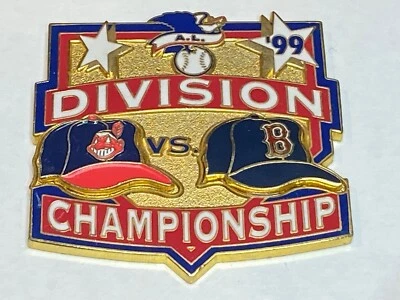 Cleveland Indians v Boston Red Sox Lapel Hat Pin 1999 ALDS Division Championship - Image 1 of 2