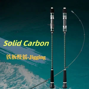 1.83/1.95m Solid Carbon Tip Offshore Slow Jigging Rod Casting Grouper Spinning - Picture 1 of 34