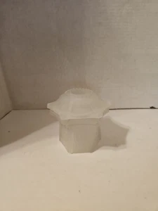 Frosted Glass Candle Holder - Picture 1 of 7