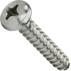 #6 Phillips Pan Head Sheet Metal Screws Self Tapping Stainless Steel All Lengths