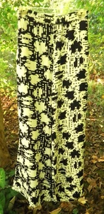Anthropologie Lilka Prescott M abstrakte Boho Viskose weites Bein fließende Hose $ 130. - Bild 1 von 5