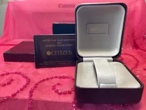 Citizen's Watch Box With Instructions and Padded Presentation Box in Good Shape - Picture 1 of 7