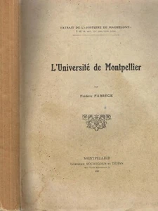 UNIVERSITÄT von MONTPELLIER Frédéric FABRÈGE Widmung Kathedrale MAGUELONE 1911 EO - Bild 1 von 12