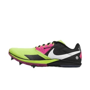 Nike Rival XC 6 Cross-Country Spikes (DX7999-700, Volt/White-Black-Hyper Pink) S - Picture 1 of 4
