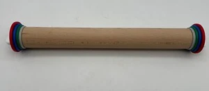 Adjustable rolling pin evenly flattens dough to with Removable Rings Four Sizes - Picture 1 of 11