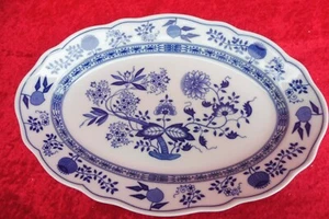 Tray, Large Plate, Meat Plate, Hutschenreuther Onion Pattern, 35.5Cm - Picture 1 of 3